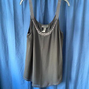 NWT- LANE BRYANT sleeveless top with rhinestones along the front